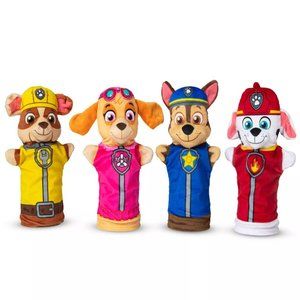 Melissa & Doug PAW Patrol Hand Puppets (4 Puppets, 4 Cards) - PAW Patrol Puppets